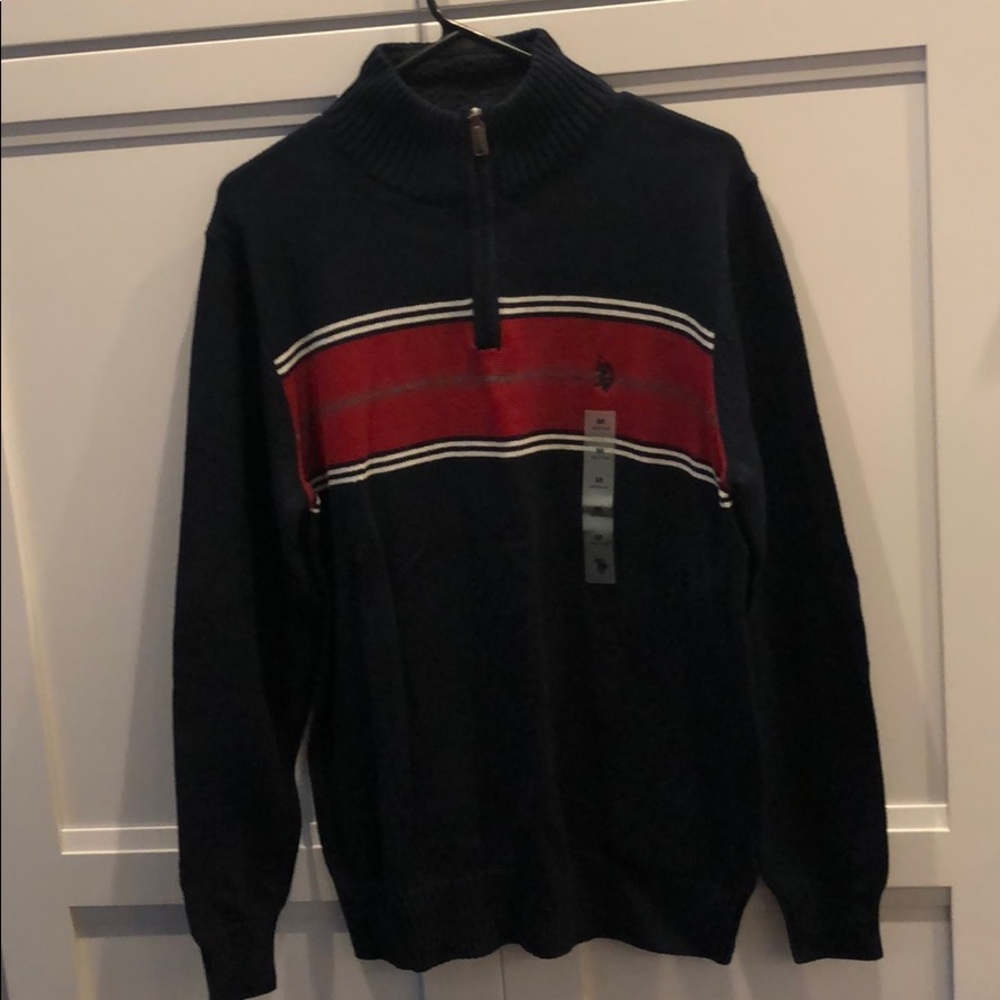 1/4 zip Polo sweater
